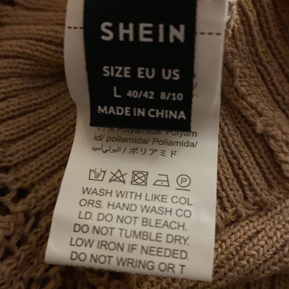 Brown Knit Cropped Sweater - Picture 5 of 6